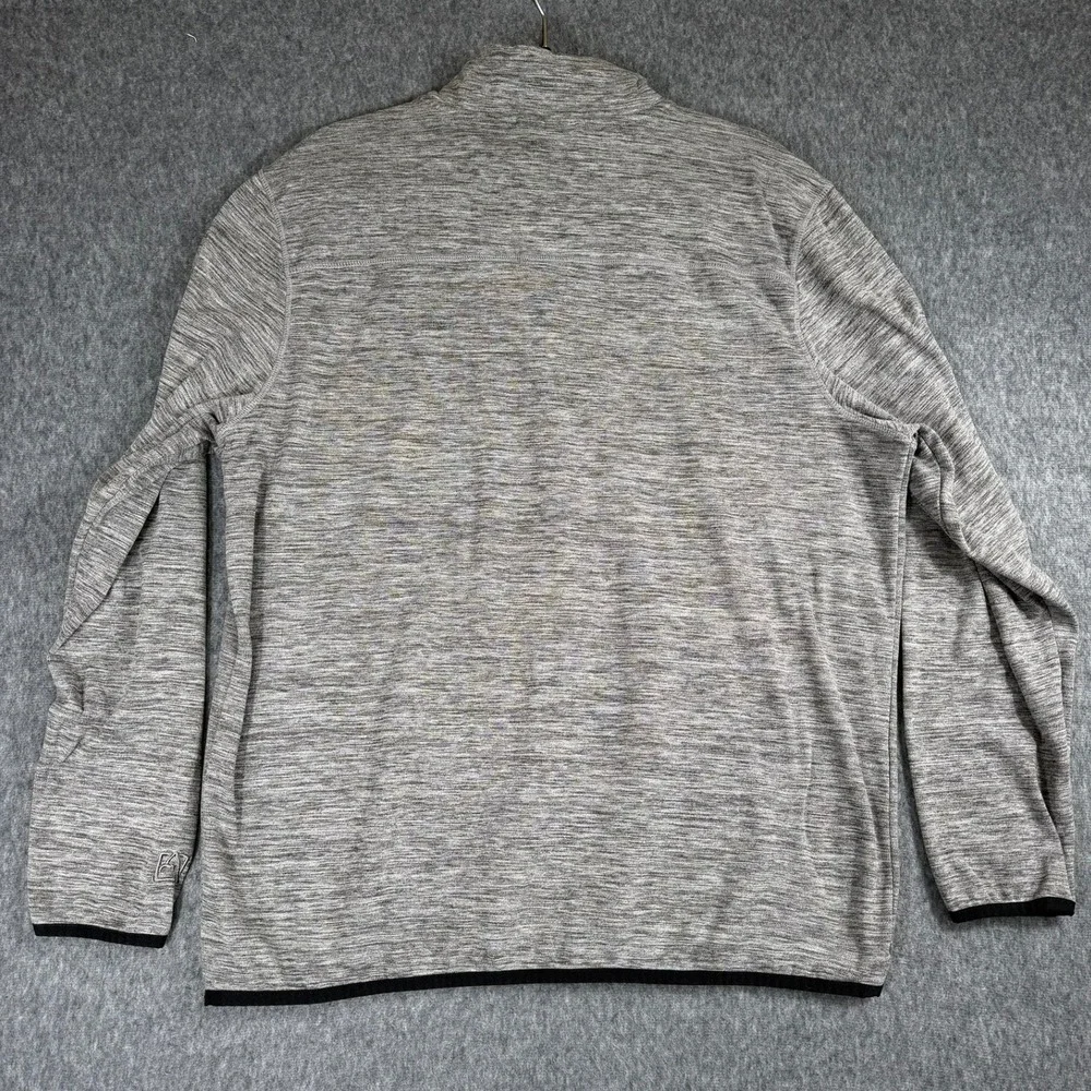 Avalanche‎ Pullover Mens Large Gray Quarter Zip Space Dye Performance CAM150U